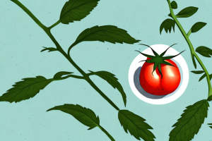 A tomato plant thriving in a garden