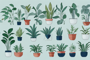 A variety of plants in a home environment